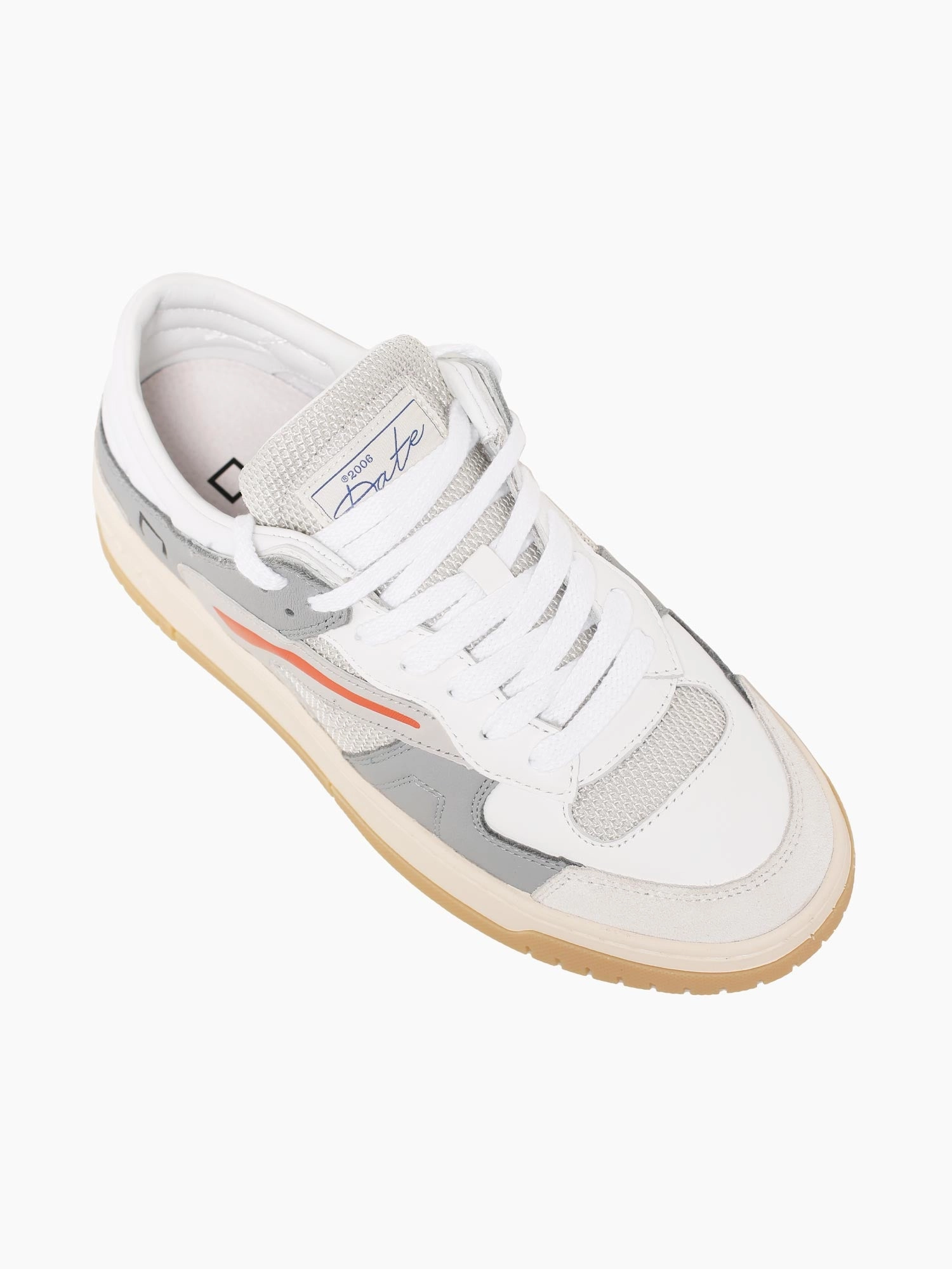 Torneo White Red leather Running Shoes For Feet