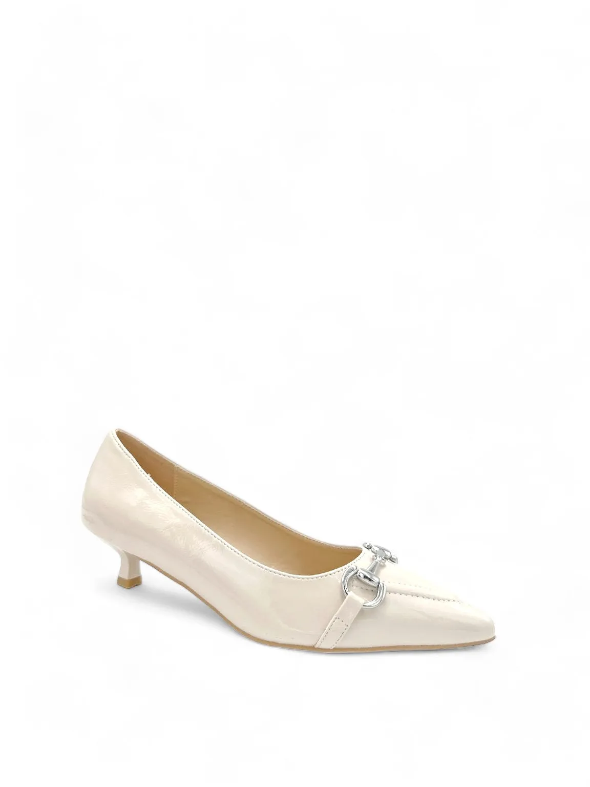 Dona Horsebit Detailed Kitten Heels High Heels Teenager