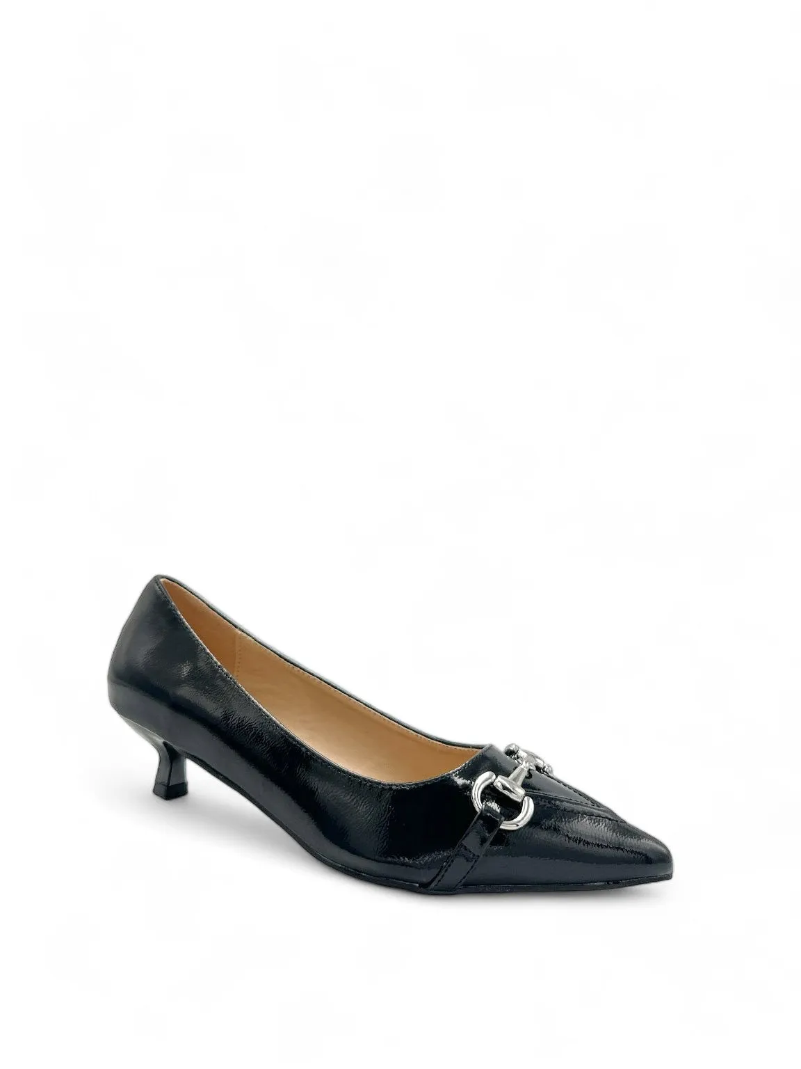 Dona Horsebit Detailed Kitten Heels High Heels Fuck