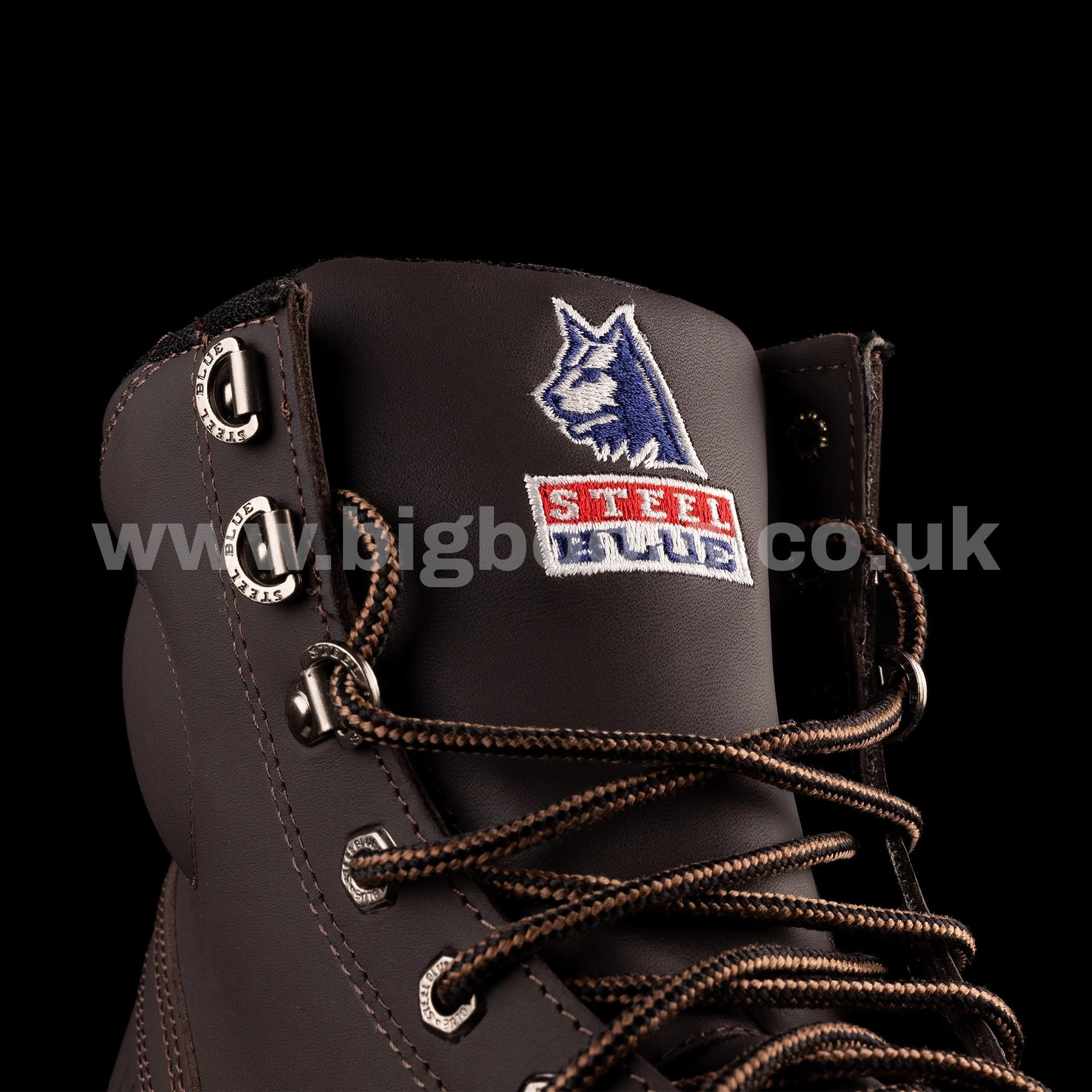 Thermal Work Boots Steel Blue Argyle Mens Work Boots - Claret S3