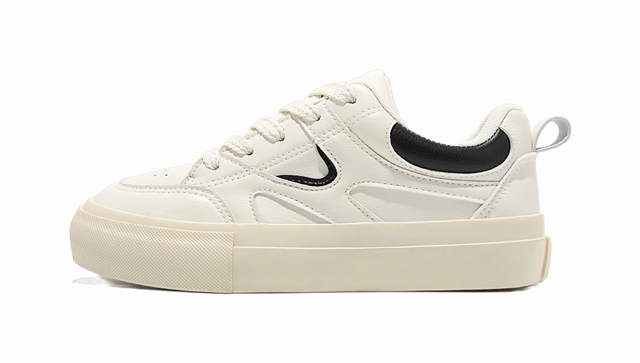 TUOPIN Cleanfit White Sneakers Lightweight And Breathable Low top Skateboard Shoes Unisex Casual Shoes And Sneake