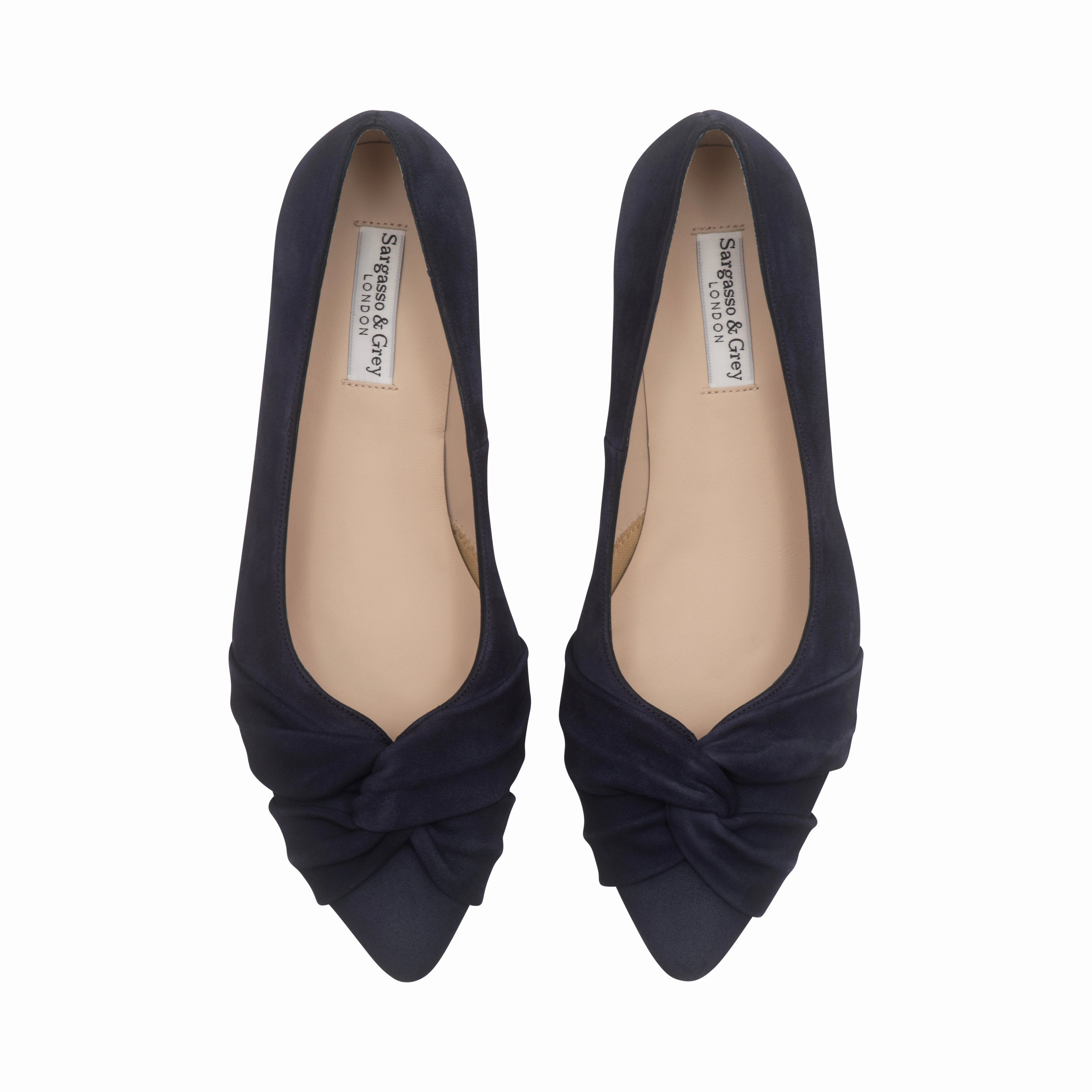 Tandi Extra-Wide Fit Kitten Heels - Navy Suede Interchangeable High Heels