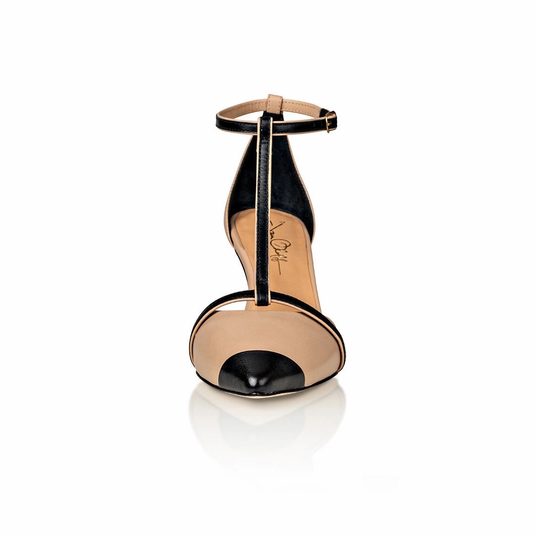 Desiree Black / Creme High Heels Bows