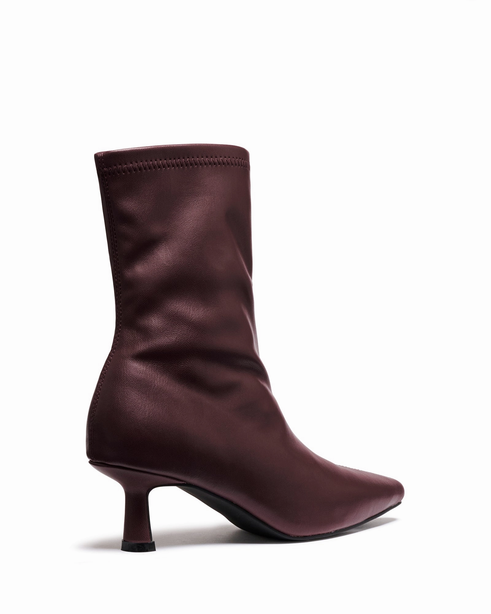 High Heel Shoe Caps Keeley Ankle Boot Bordeaux