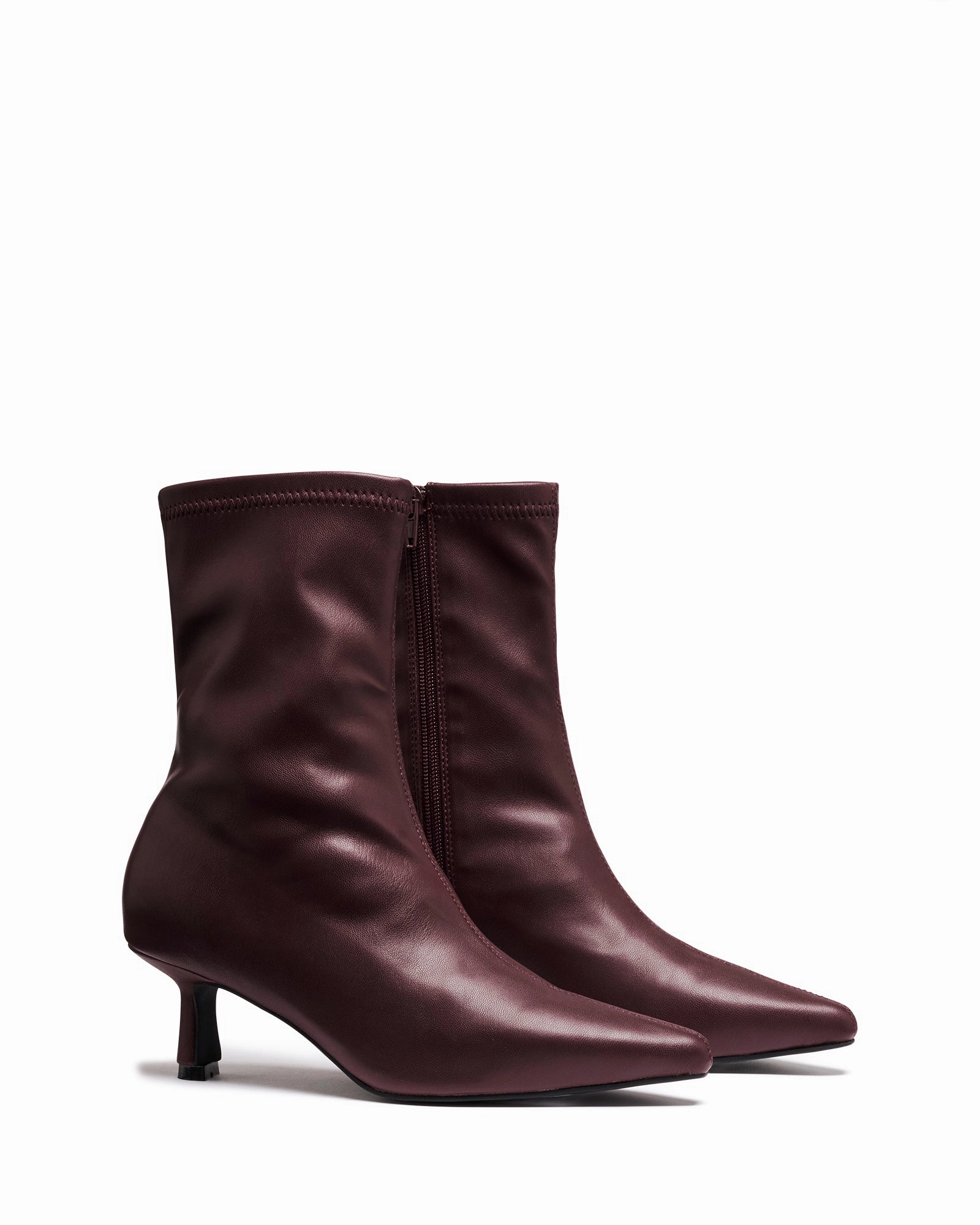 Wide Fit Heels Keeley Ankle Boot Bordeaux