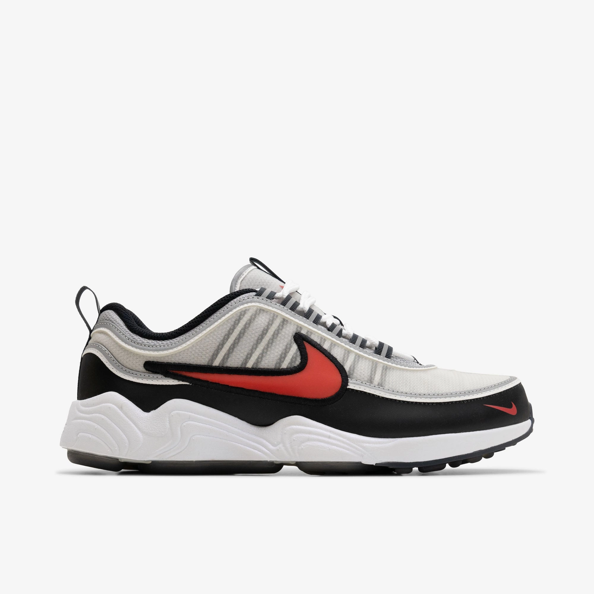 Nike Air Zoom Spiridon Metallic Silver / Sport Red - Black Nike Shoe Making Process