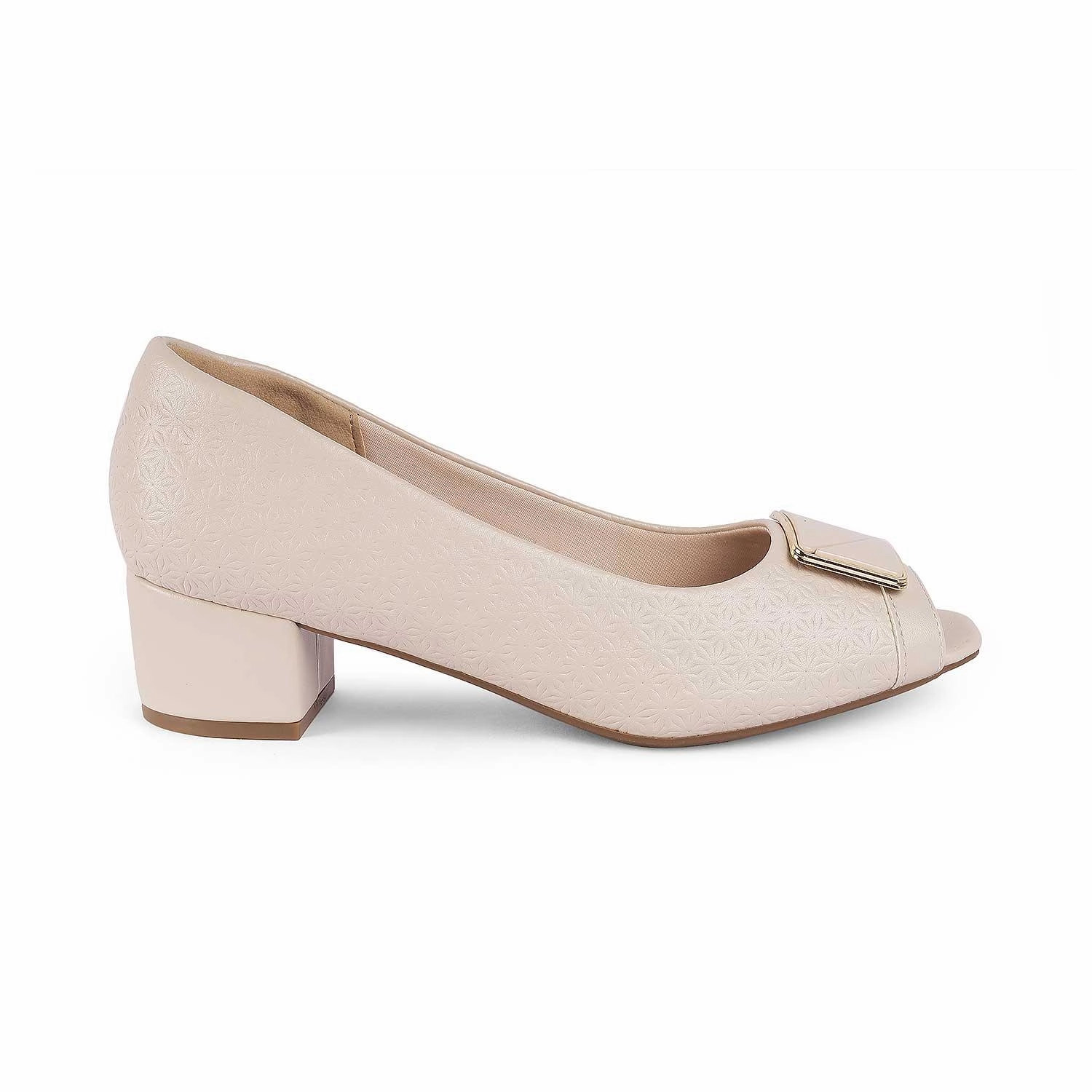 Tresmode Treroy Beige Women's Peep-toe Heels Tweens Heels