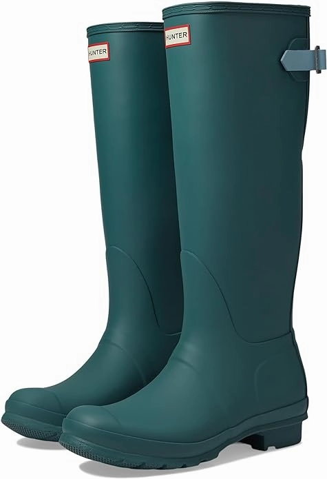 Hunter Women's Wellington Rain Boots Tie Up Combat Boots