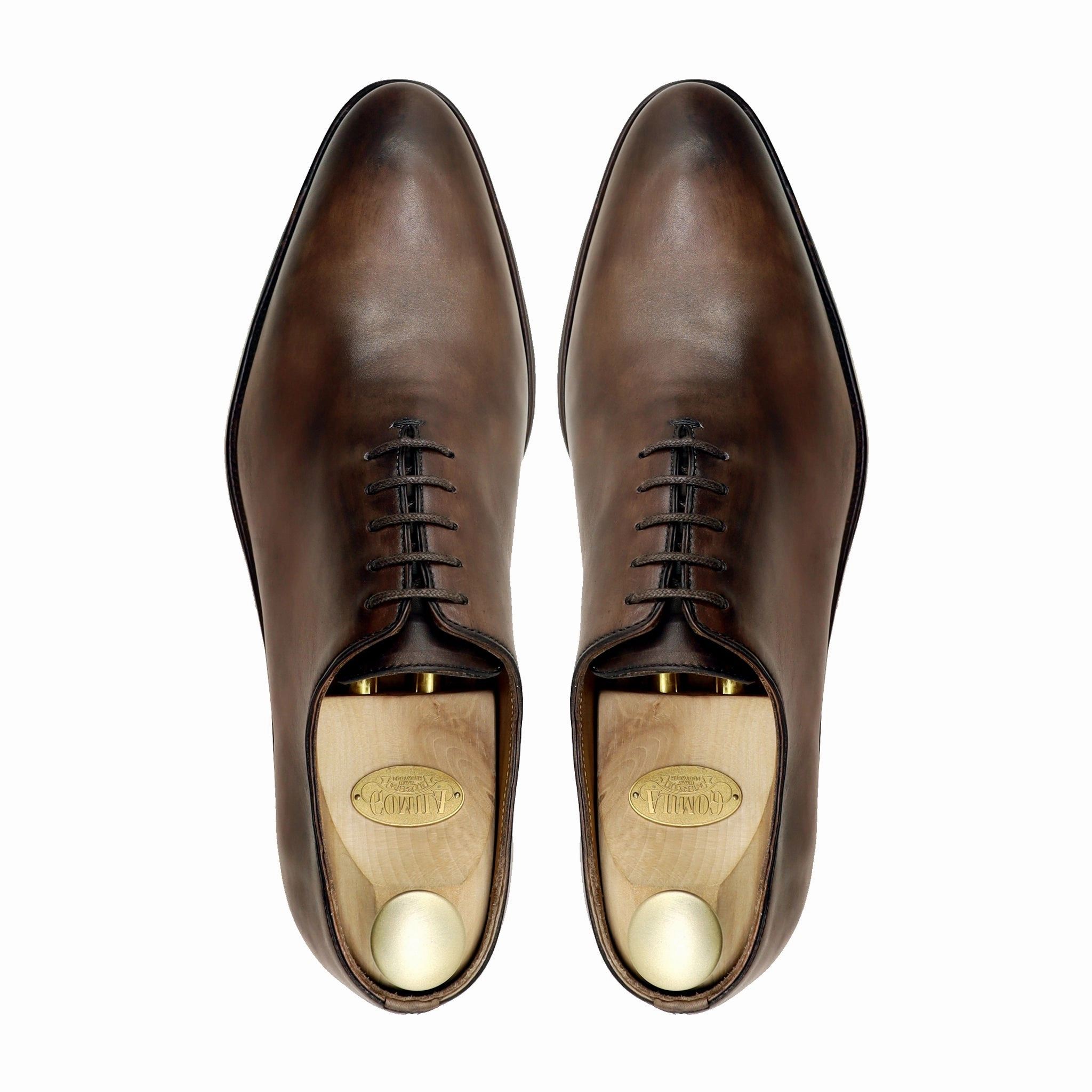 Trace - Men's Brown Patina Calf Leather Wholecut Shoe Nike Air Max 2021 Casual Shoes