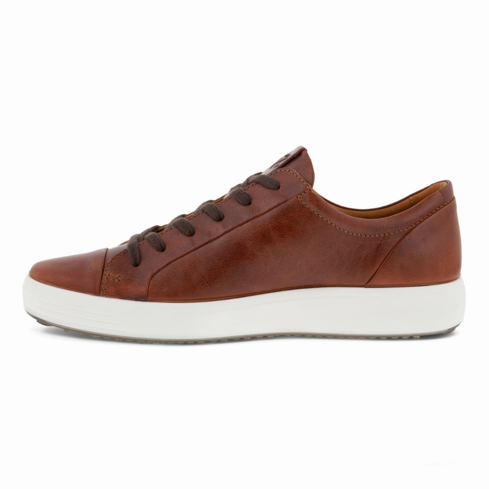 Best Shoes For Long Distance Walks Ecco Soft 7 City Cognac Sneaker (Men's)