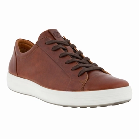 Ecco Soft 7 City Cognac Sneaker (Men's) Walking Running Shoes