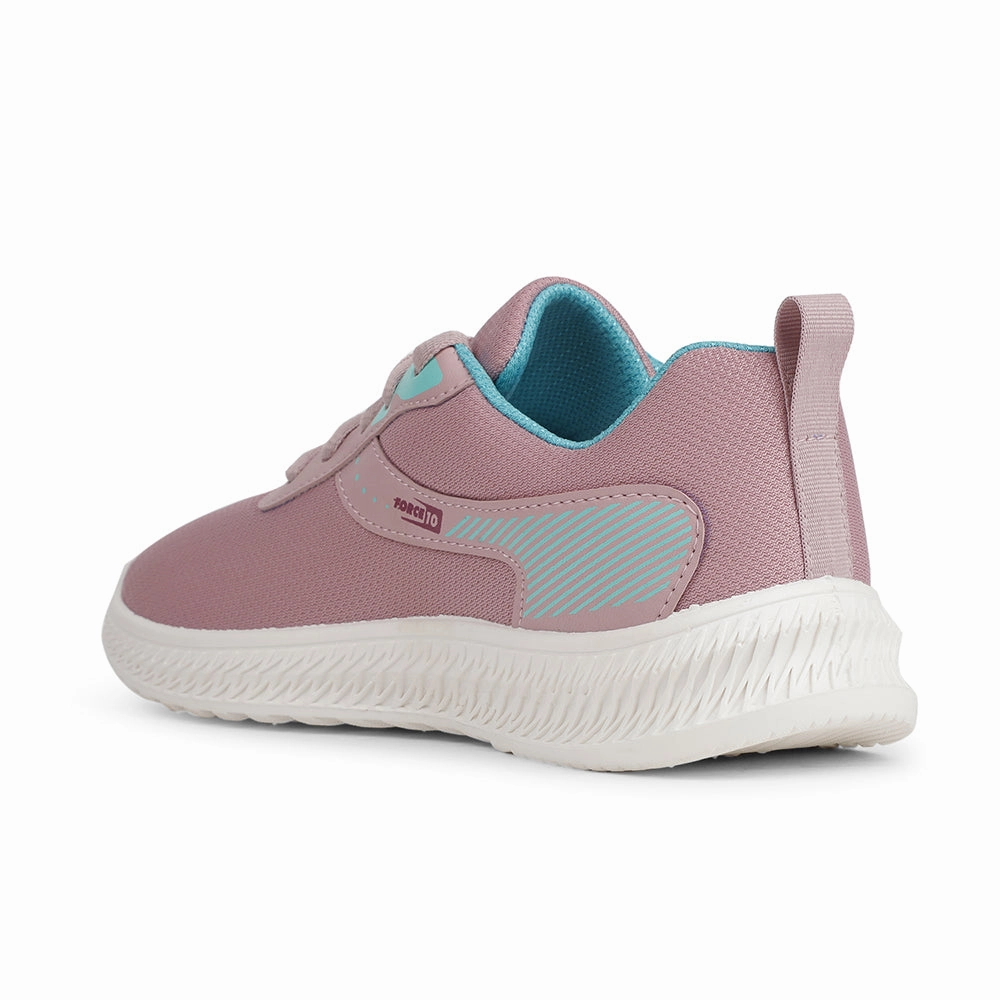 Force 10 Sports Peach Walking Shoes For Women OSLO-20E By Liberty Walking Shoes Leather