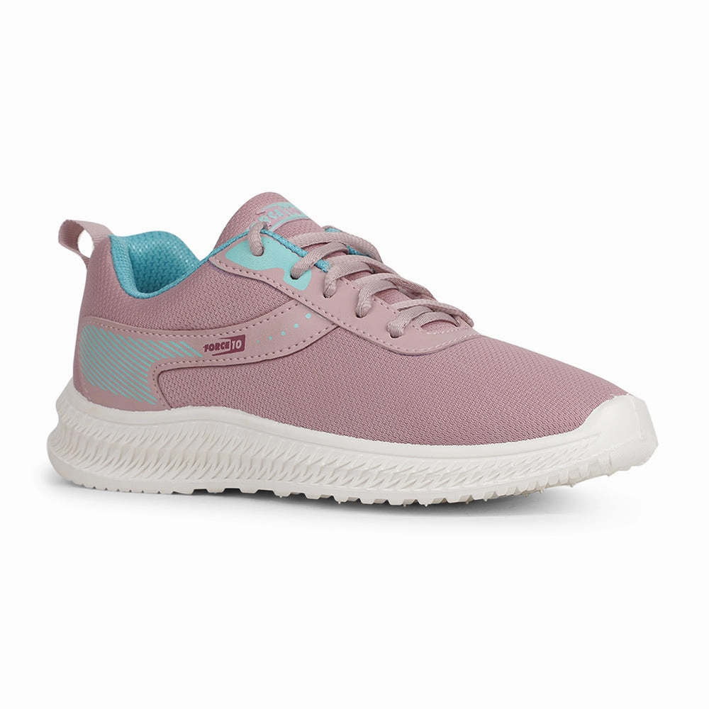 Force 10 Sports Peach Walking Shoes For Women OSLO-20E By Liberty For Walking Hike Walking