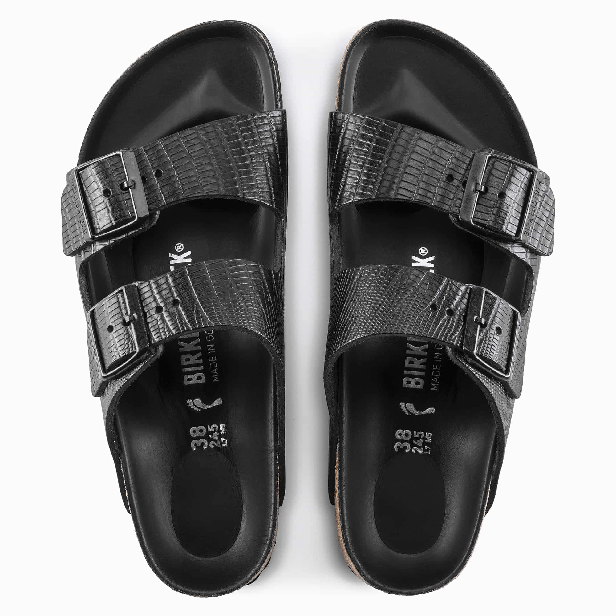 Arizona Embossed Natural Leather Narrow Vs Normal