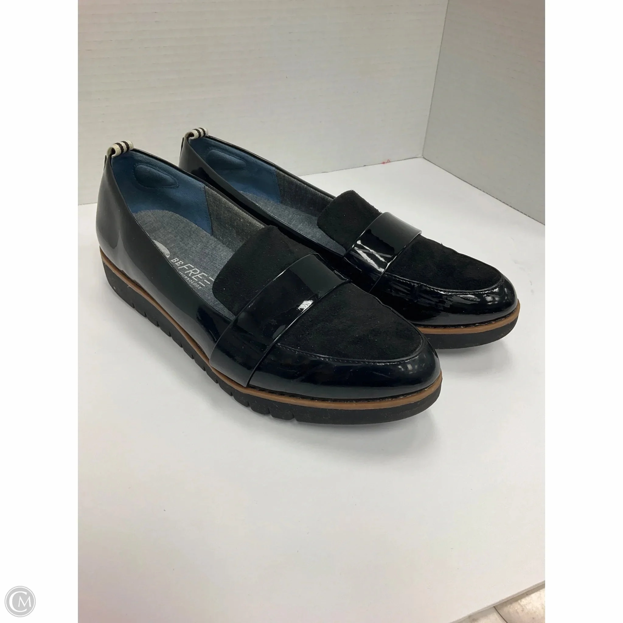 Shoes Heels Platform By Dr Scholls In Black, Size: 8.5 Leather Knee Boots With Block Heel