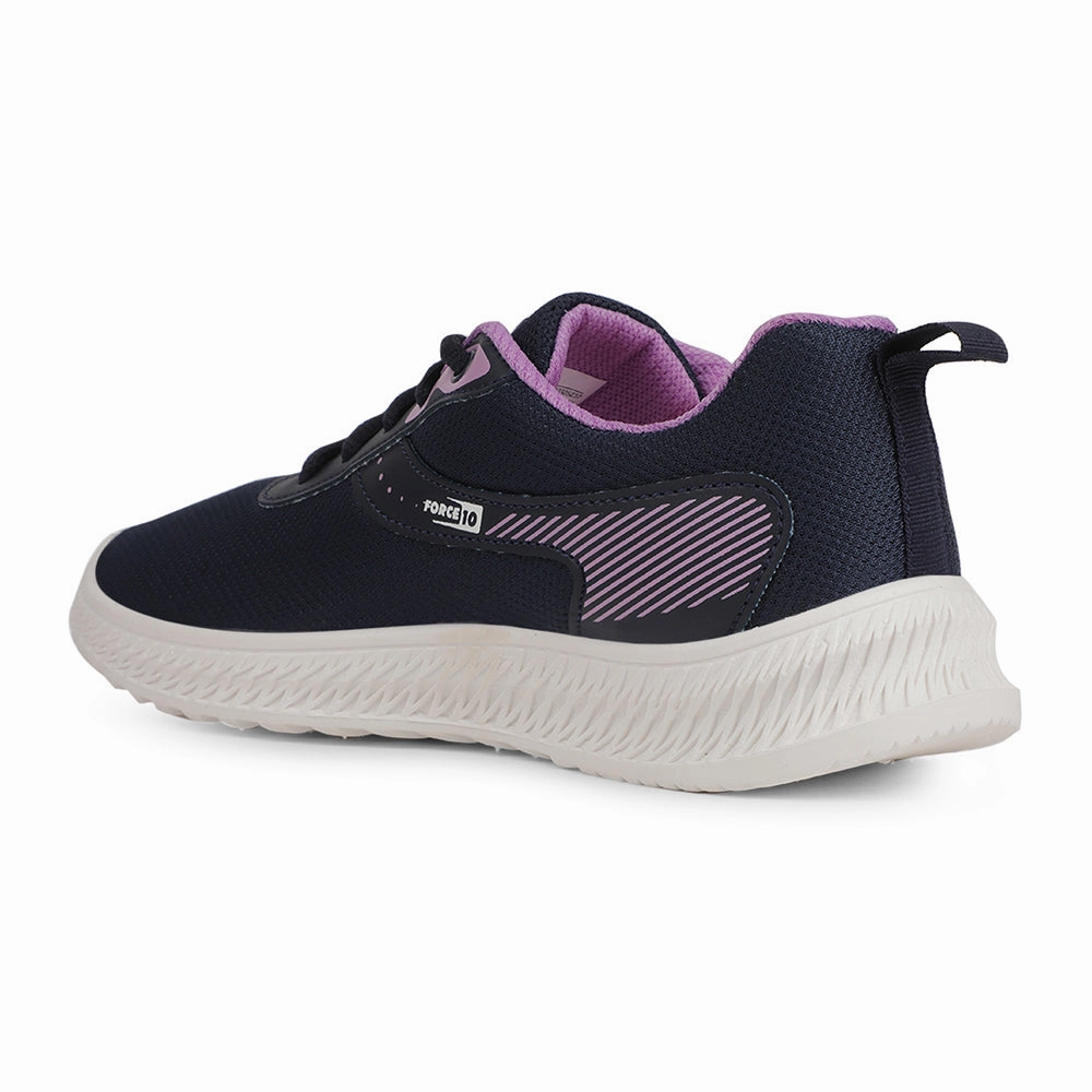 Force 10 Sports Navy Blue Walking Shoes For Women OSLO-20E By Liberty Walking In A Characters