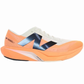 Men's New Balance FuelCell Rebel v4, Hot Mango/Angora/Black, 10 D Medium Grey And Black New Balance 9060