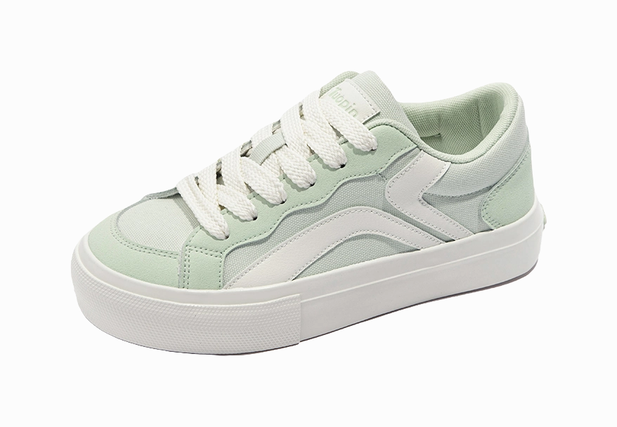 TUOPIN Pie Shoes Slip Resistant, Abrasion Resistant, Lightweight, Breathable Low top Skateboard Shoes Women's Green Pro Leather High Top Casual Shoes