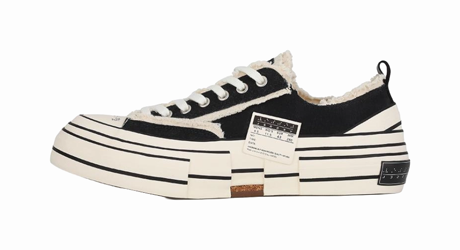 VESSEL G.O.P. Lows Black Low top Skateboard Shoes Unisex Black Dockers Leather Dress Casual Oxford Shoe