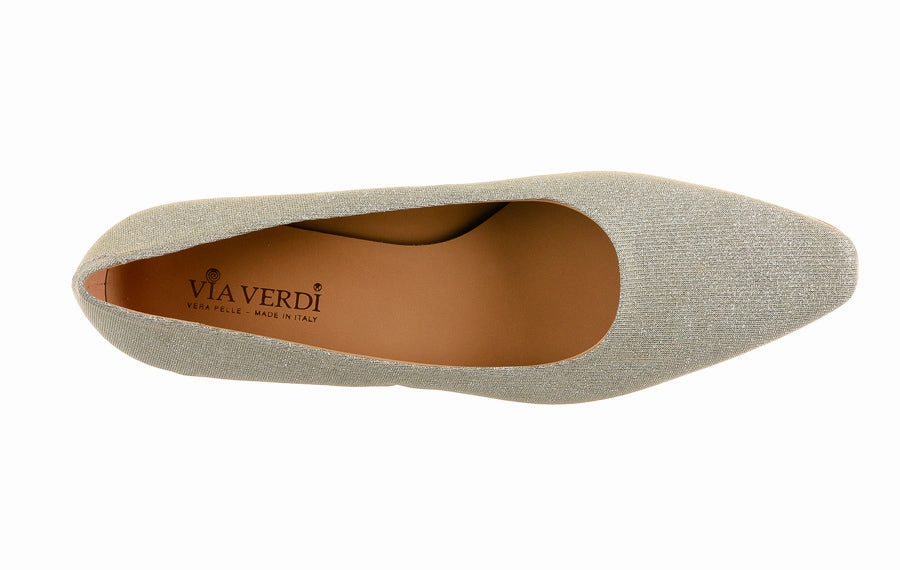 Via Ely Gold Casual Shoes On Jeans