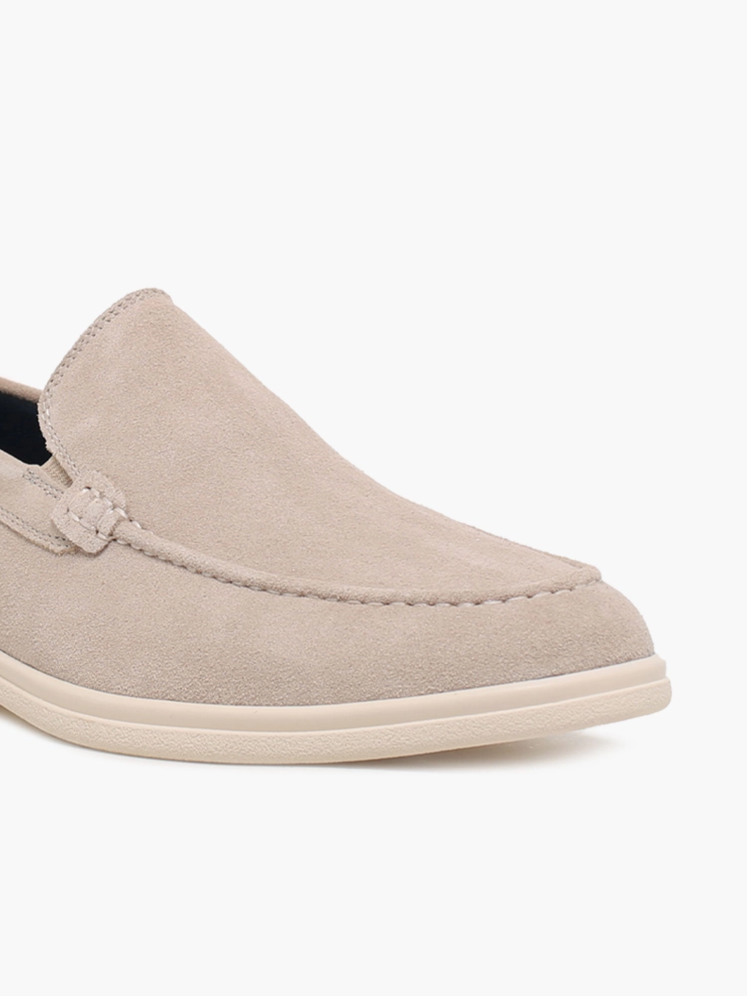 Viserys Beige Suede Comfortable Flat Shoes With Arch Support