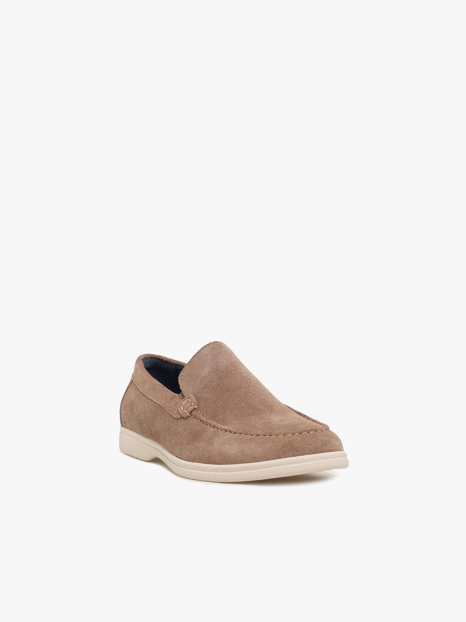 Viserys Tan Suede Cotton Flat Shoes