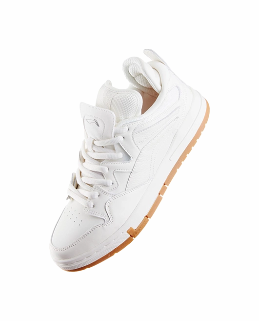 LiNing Wei Wu PRO Coverage Slip Resistant Cushioning Low top Skateboard Shoes Men's White Cooper Supremeflex Casual Oxford Shoe