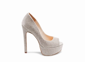 High Heel Pump Sandals DANGEROUS SILVER