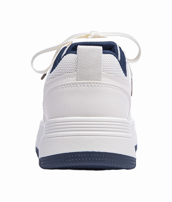 Warrior Abrasion Resistant Breathable Low Top Skateboard Shoes Unisex Beige Dark Blue Casual Shoes Spring 2025