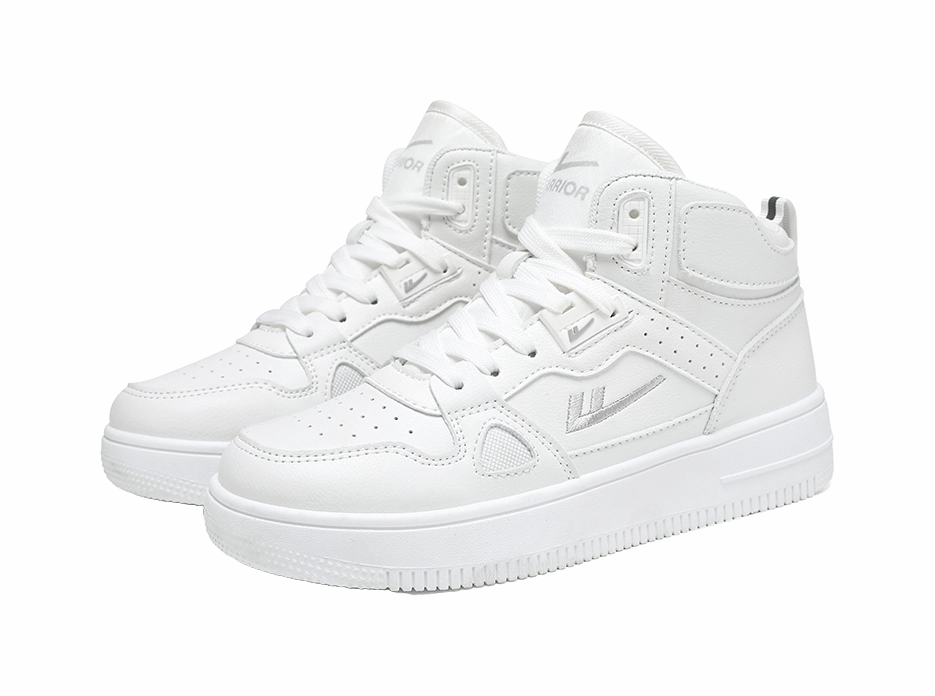 Warrior Abrasion Resistant Lightweight Breathable Height Increasing High top Skateboard Shoes Unisex