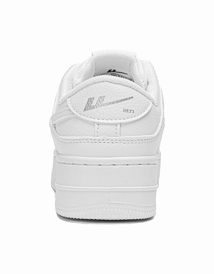 Magnolia Faye Leather Casual Slip-on Shoes Warrior Abrasion Resistant Lightweight Height Increasing Low top Skateboard Shoes Unisex White