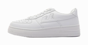 Warrior Air Force 1 White Sneakers Wear-Resistant Lightweight Height Increasing Low-Top Skateboard Shoes Unisex White Casual Shoes Style Guide