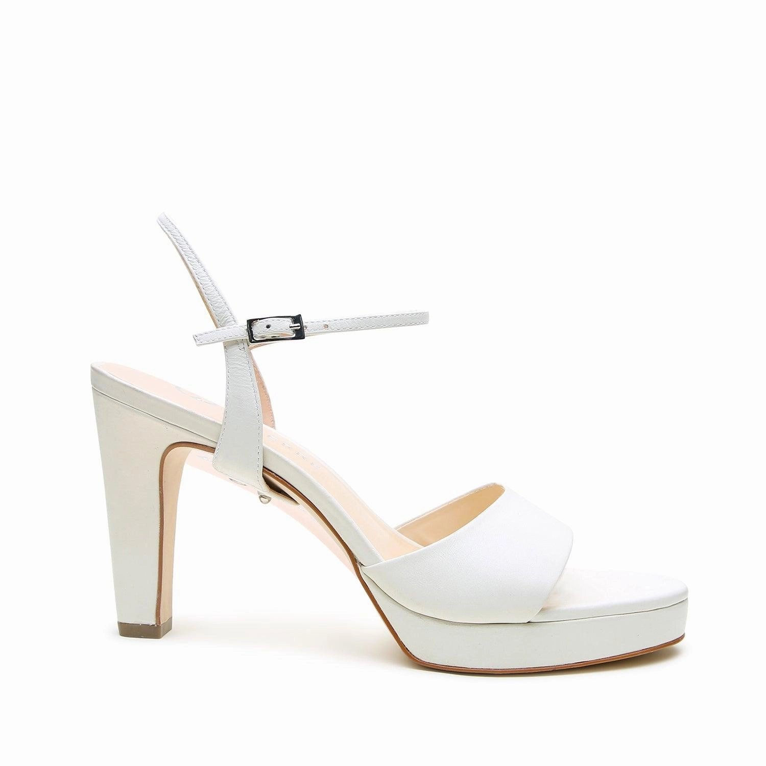 White Lo Platform   Amal Strap Buy High Heel Shoes