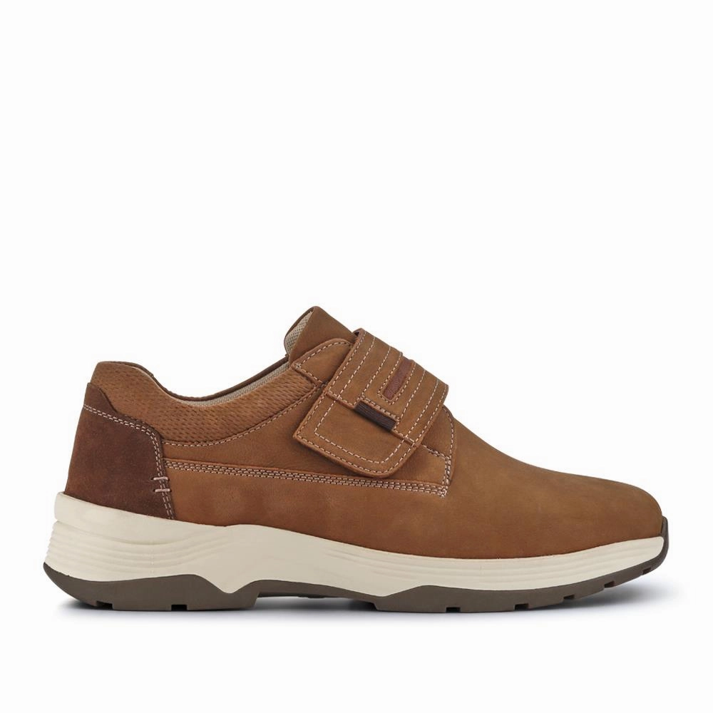Wide-Fitting Casual Shoes - CALEB / 326 960 - Mocha Top 5 Casual Shoes