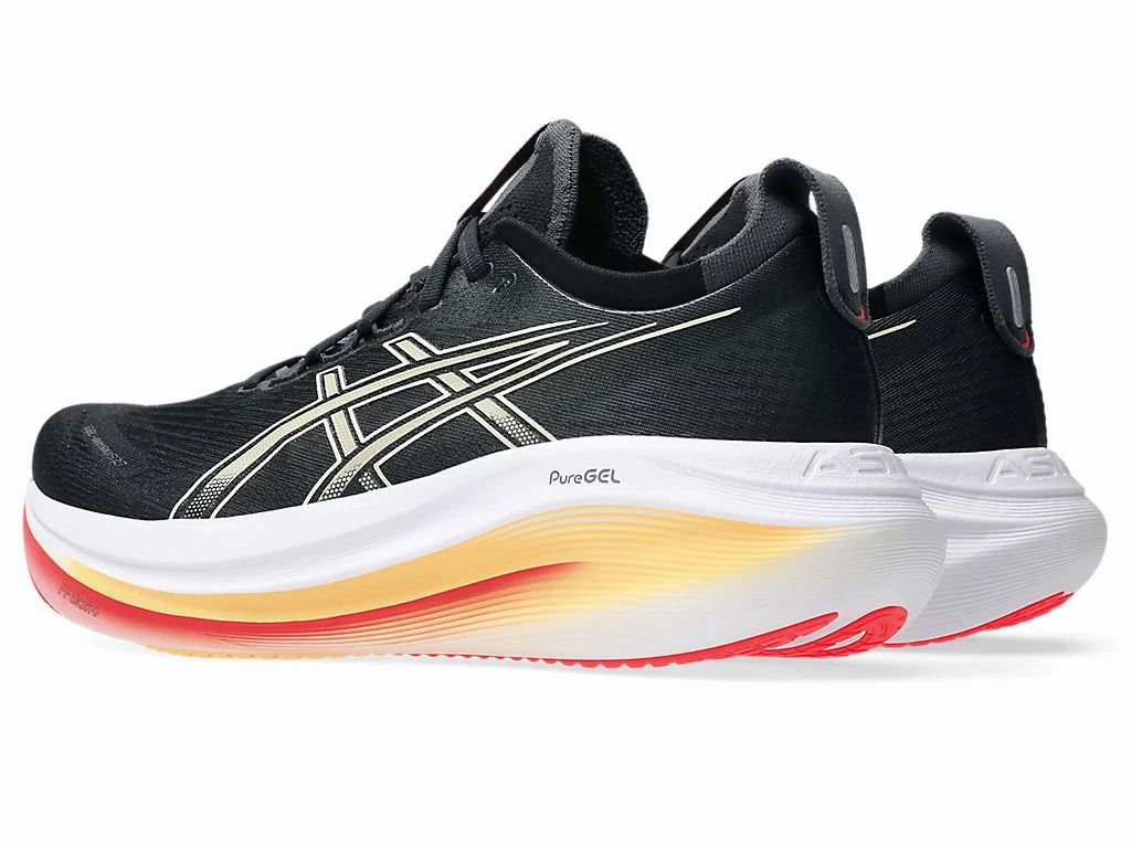 Asics Tennis Shoes Wide Feet Men's ASICS  Gel-Nimbus 27 - Black/Khaki