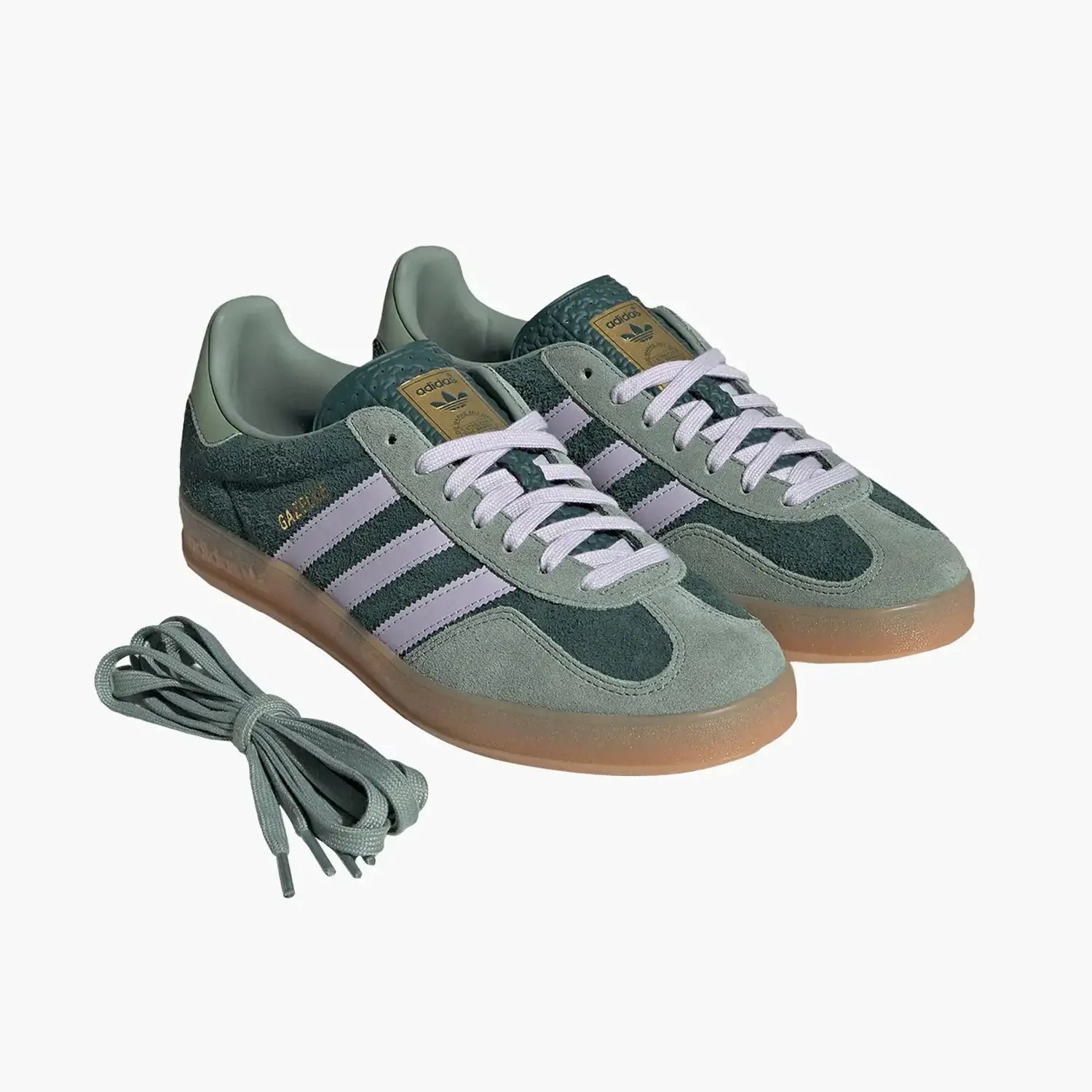 Men's Originals Gazelle Indoor "Mineral Green Silver Dawn" Adidas Shoes Nizza