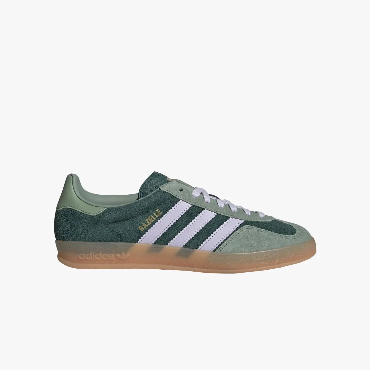 Trae Young 3 Adidas Shoes Men's Originals Gazelle Indoor "Mineral Green Silver Dawn"