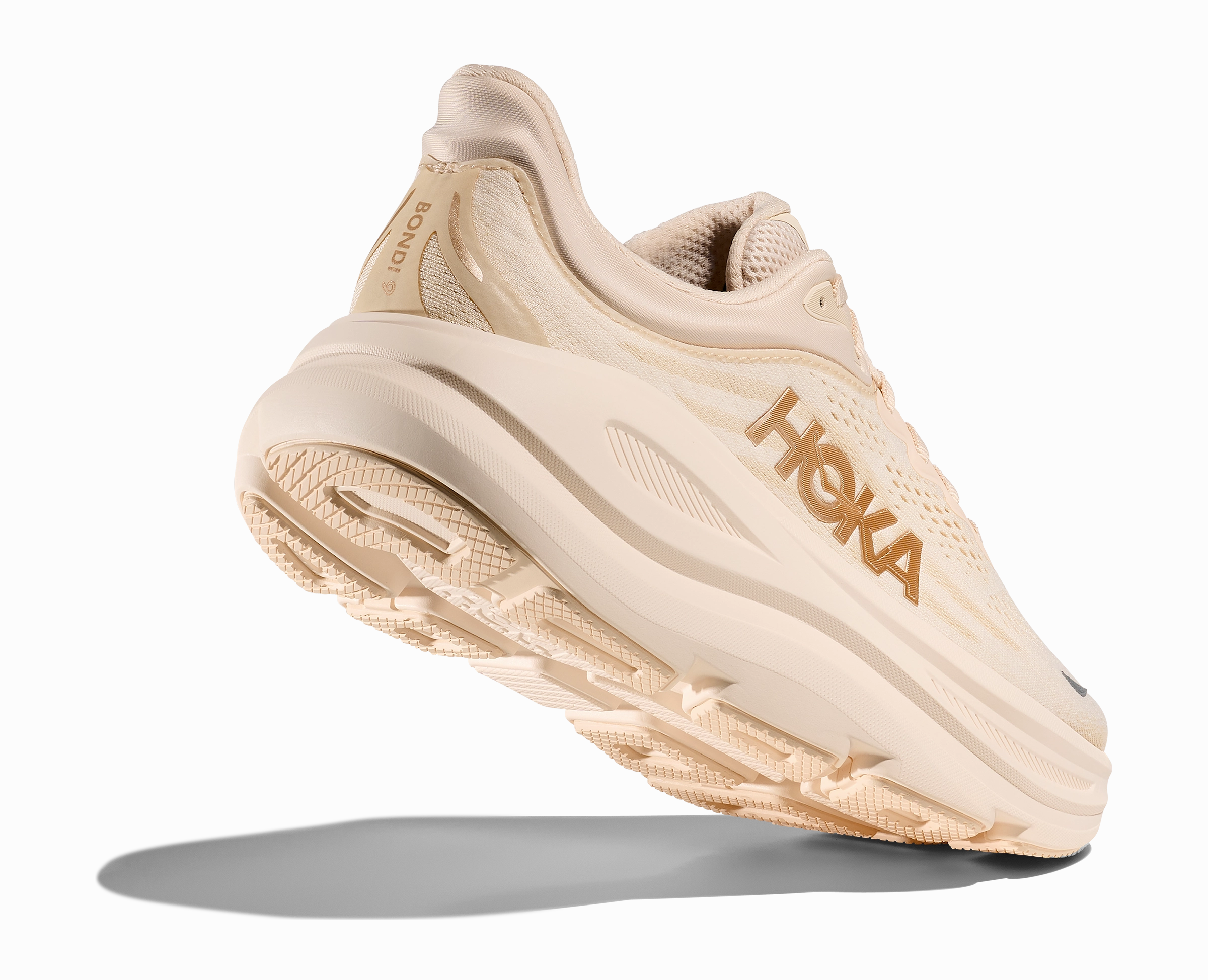Women's HOKA Bondi 9 Running Shoe in Vanilla | Birch Combat Boots Vintage