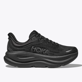 Women's - HOKA Bondi 9 - Black/Black Combat Boots Near Me In Store