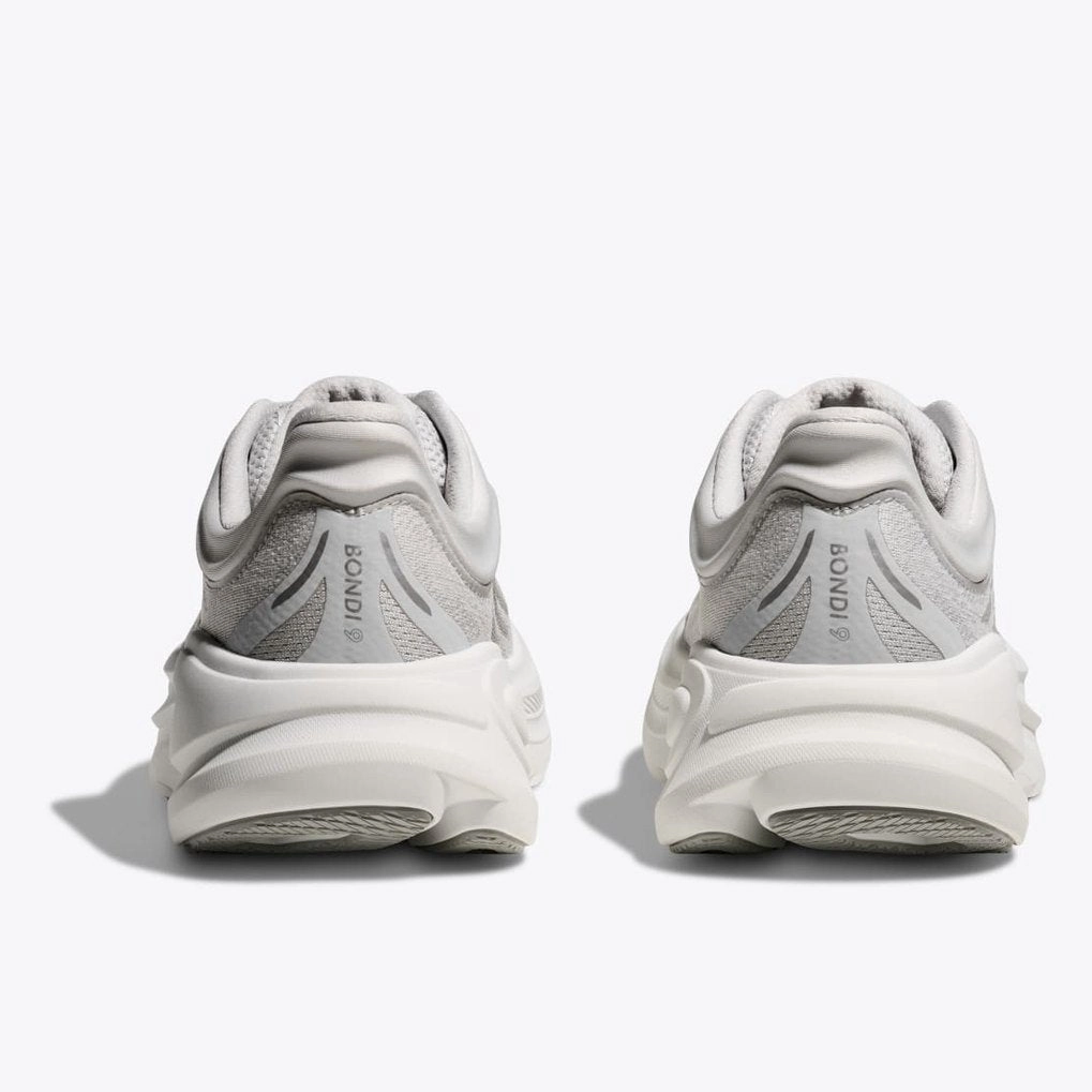 Women's - HOKA Bondi 9 - Stardust/Silver Combat Boots Better Than Doc Martens