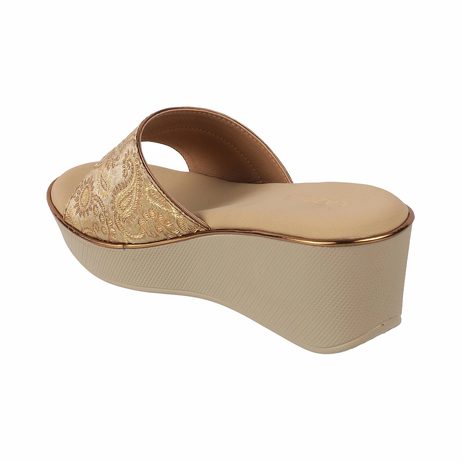 Women's Ethnic Brocade Wedge Sandals (5028)