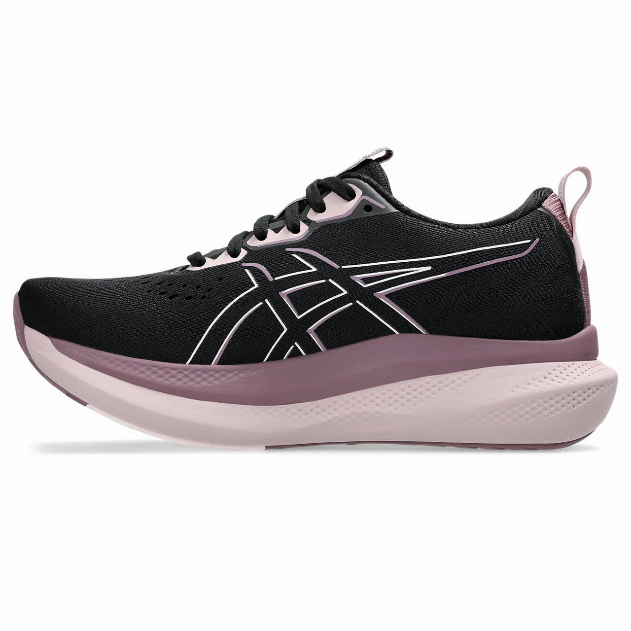 WOMEN'S GLIDERIDE MAX - B -  001 BLACK/PALE PINK Asics Gel Dedicate 6 Tennis Shoes