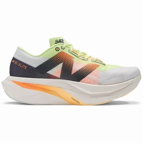 Women's New Balance FuelCell SuperComp Elite v4, White/Bleached Lime Glo, 7 B Medium New Balance Classic Black