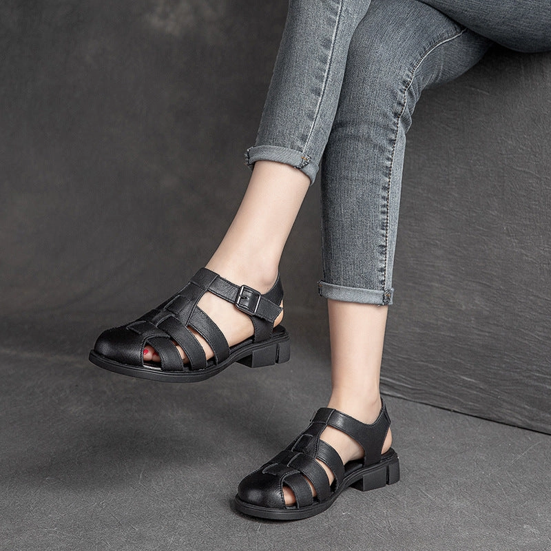 Swords Of Sandals Women Summer Plaited Leather Casual Sandals