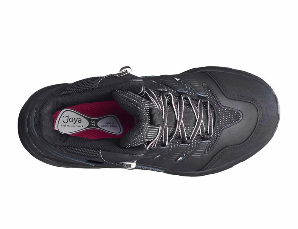 Womens Active Waterproof Sierra Black Hiking Shoes Leather Hiking Shoes