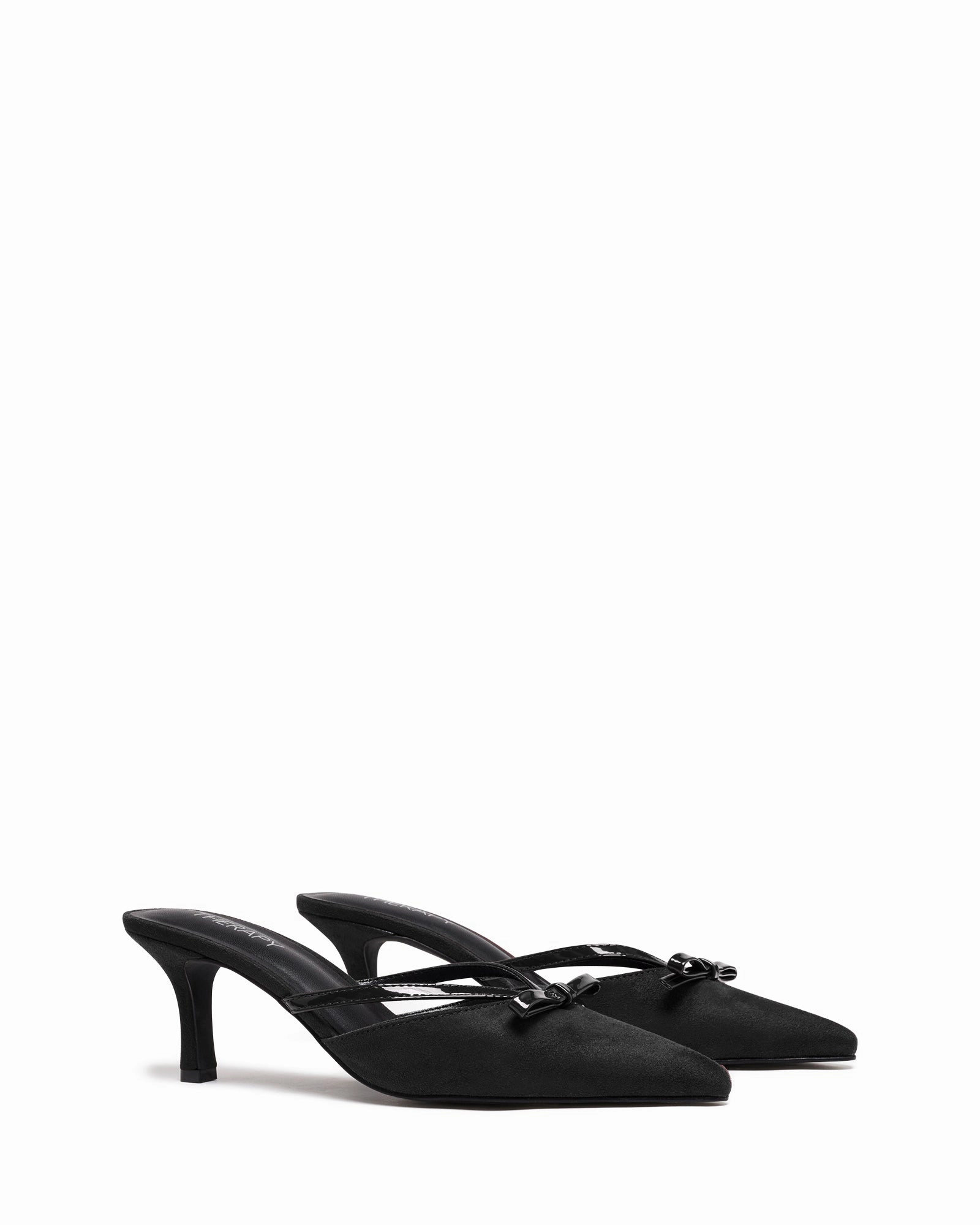 Bottom Of High Heel Shoes Jojo Pump Black Suede